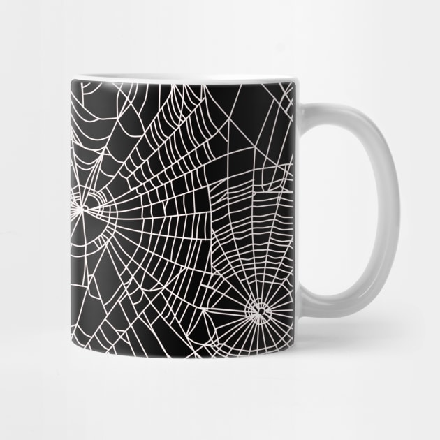 Spider Webs Black by sandpaperdaisy